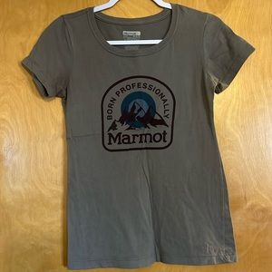 Marmot tee shirt - women’s medium snug fit
